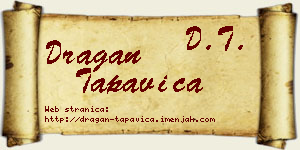 Dragan Tapavica vizit kartica